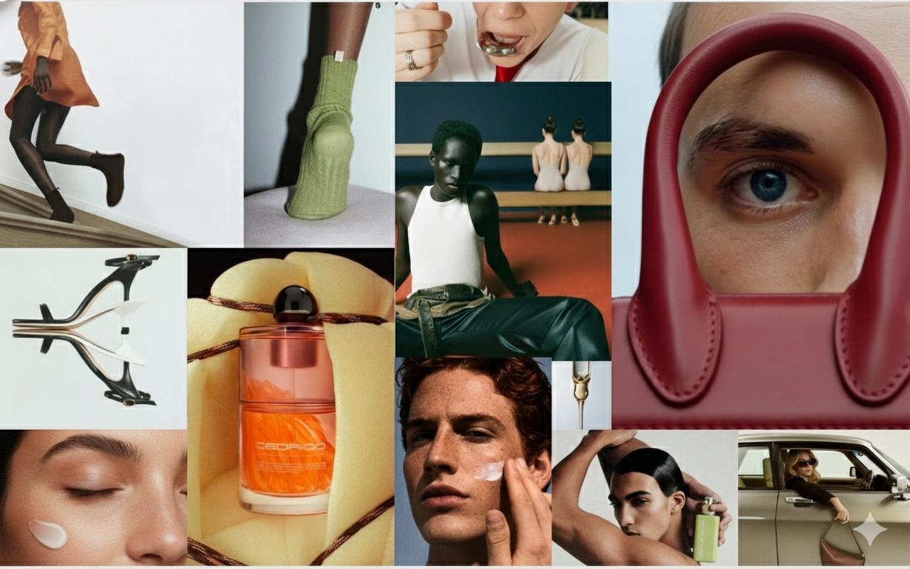 Collage de diseño de marca de Venngage Studio con visuales de calidad editorial